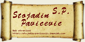 Stojadin Pavičević vizit kartica
